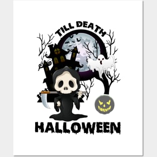 Till Death Halloween tee design birthday gift graphic Posters and Art